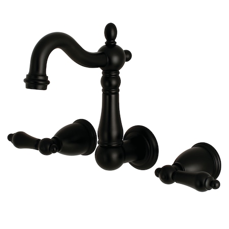 Heritage KS1220AL 8-Inch Center Wall Mount Bathroom Faucet KS1220AL